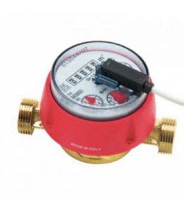 Contador de agua caliente 3/4" con emisor de pulsos