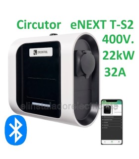 Cargador Circutor trifásico Bluetooth eNEXT T-S2  22kW. 32A.