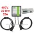 Policharger Trifásico PRO equipo con 2 mangueras tipo-2 32A. 22KW
