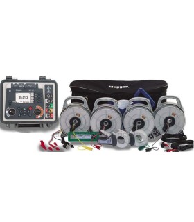 DET2/3 Medidor de tierras, 50M KIT, LG2/P2 Megger