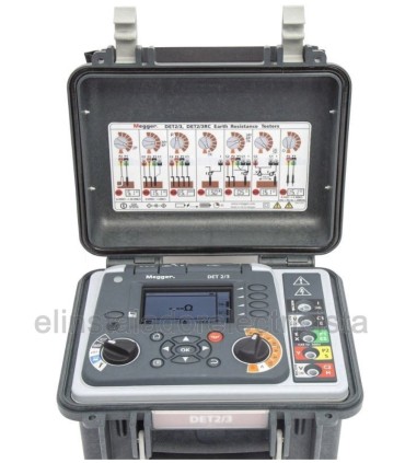 DET2/3 Medidor de tierras, de 0.001 Ohm hasta 20 kOhm Megger