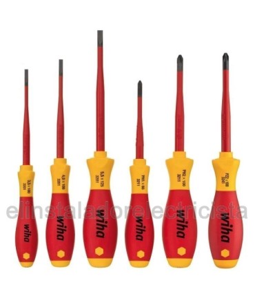Juego 6 destornilladores SlimFix WIHA