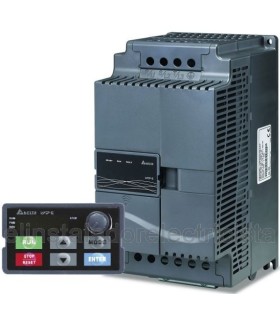 Variador con teclado y Autómata incorporado 380V, 5,5kW, 7,5CV DELTA