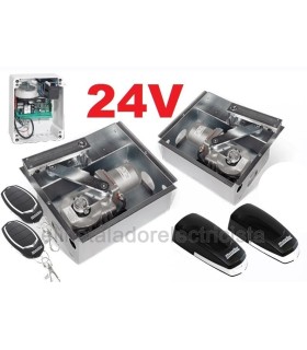kit batientes completo 2 motores soterrados 24V