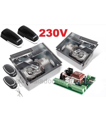 Motor Soterrado para puerta batiente de hasta 2.5m 230V.
