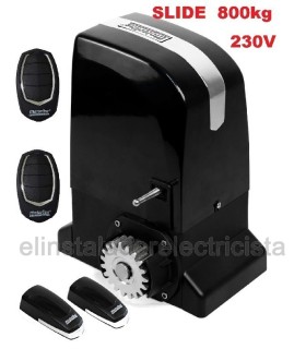 Kit Corredera 800 kilos SLIDE800A  Motor 230V.