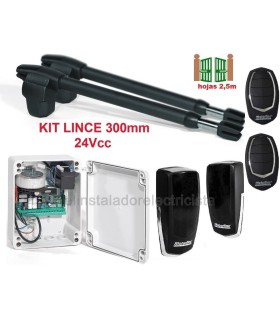 Kit Lince 300 24V puertas batientes 2,5m