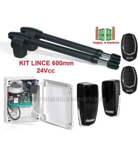 Kit Lince 600 24V motores puertas batientes 4m