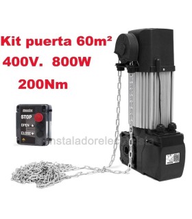 kit Motor tracción al eje para Puerta Seccional de 60m² 400V, 200Nm