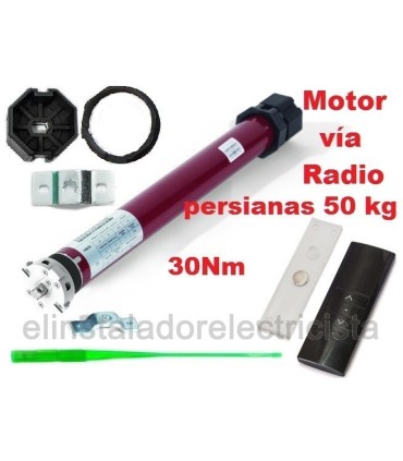 Motor persiana con mando 45mm 30Nm para 50 kilos