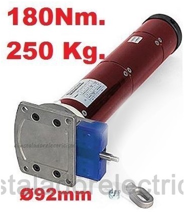 Motor Persiana con maniobra manual Ø92mm 250KG