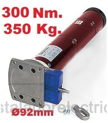 Motor Persiana con maniobra manual Ø92mm 350Kg