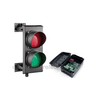Semáforo 2 luces con cuadro de control 230V