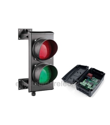 Semáforo 2 luces con cuadro de control 230V