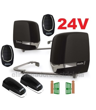 Kit motores articulados puerta batientes 24V