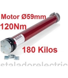 Motor de persiana Ø59mm 120Nm 180kg