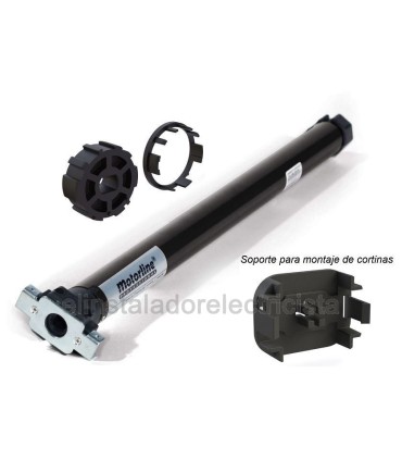 Motor de cortina Ø35mm cableado 20 kilos TUB20EC + SMTL20 + MTL20