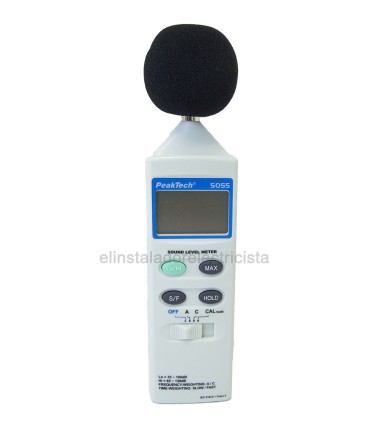 Medidor de Nivel de Ruido, 3 1/2 dígitos Peaktech 5055