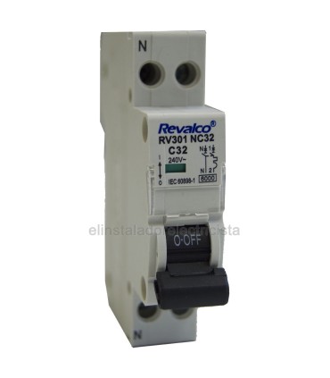 Automático 32A DPN 1P+N curva C 6kA