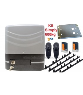 Kit motor puerta corredera 600 kilos 230V VDS SIMPLY600