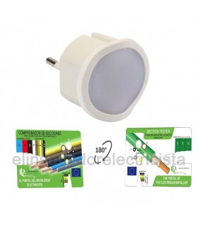 OFERTA: Linterna Enchufe Pared, luz LED, Blanco 0.06W
