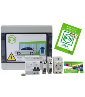 Kit monofásico Vehículo Eléctrico: EL PIVE combinado con un vigis y toma schuko