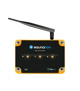 Controlador de sauna con antena externa vía Wi-Fi