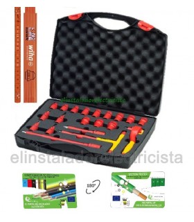 Juego de llaves de Carracas aisladas 3/8“