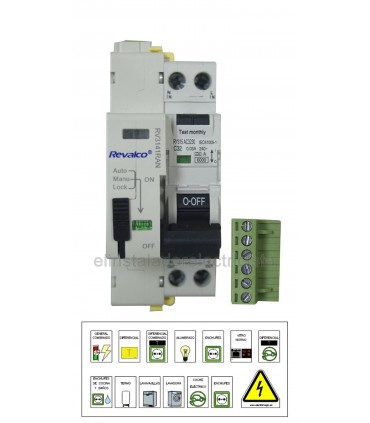 Oferta Diferencial combinado DPN (VIGI) Rearmable de clase A de 1P+N y 30mA RV315AC3230 + RV3141RAN