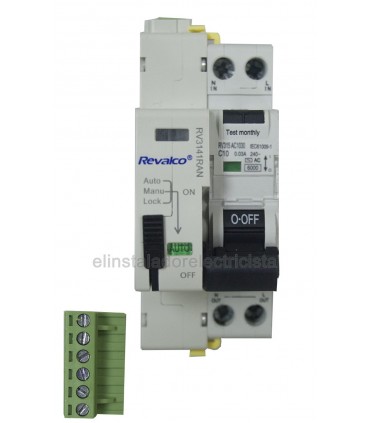 Diferencial Vigi 10A 30mA Rearmable 2P, en 2 módulos RV315ACC1030 + RV3141RAN