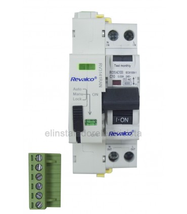 Diferencial Vigi 10A 30mA Rearmable 2P, en 2 módulos con maneta subida RV315ACC1030 + RV3141RAN