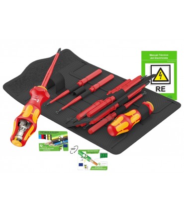 Kit destornillador portapuntas Turbo Wera