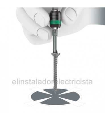 Destornillador porta-puntas con sistema de cambio rápido Kraftform Turbo de Wera