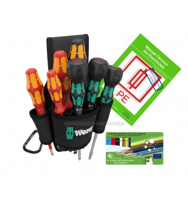 Belt-Pouch Set 2 Juego de destornillador