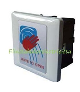 interruptor pulsador temporizado sin contacto por micro ondas