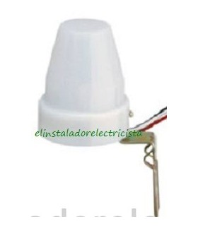 Interruptor Crepuscular con soporte protección  220Voltios