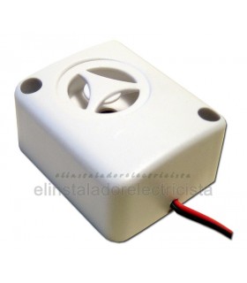 Mini Sirena Piezoeléctrica 80dB, bitonal avisos alarmas