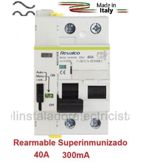 Superinmunizado Rearmable 40A 300mA 2 Polos