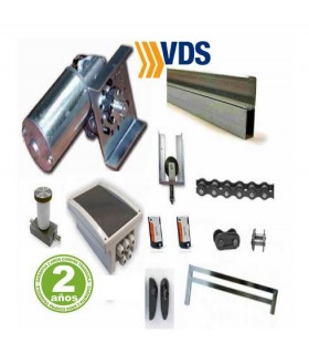 Kit puerta basculante 24V + guía 3m.