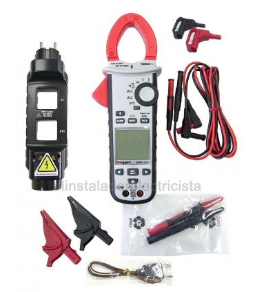 Pinza Vatimétrica Digital 1000V Megger DPM1000 con accesorios