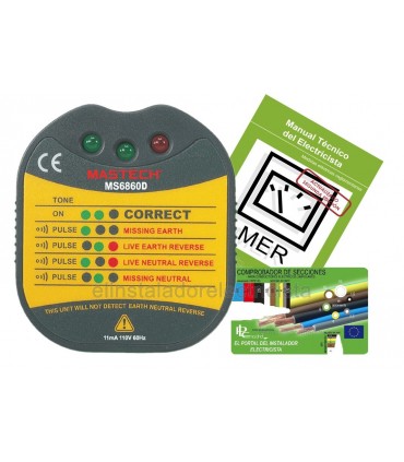 Comprobador de enchufes schuko