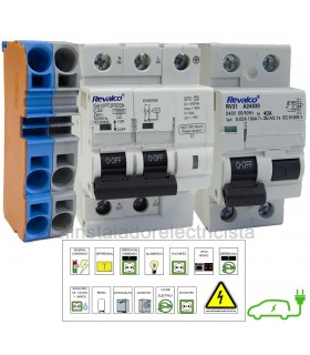 Pack protecciones 32A Vehículo Eléctrico