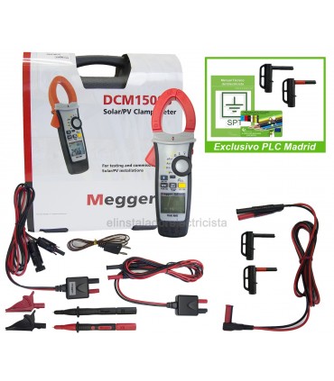 Pinza Fotovoltaica y Amperimétrica Digital DCM1500S de Megger