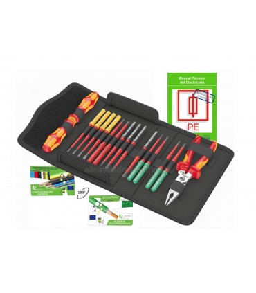 Kit destornillador con 14 varillas intercambiables WERA