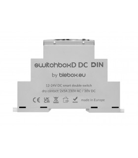 Controlador de Interruptor doble DC Wi-Fi carril DIN