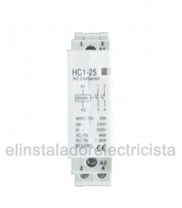 Contactor Modular 25A   2NO 230Vca