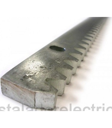 64100005 Cremallera galvanizada 30x12x1000 mm con distanciadores y tornillos