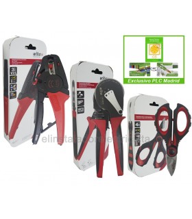 Oferta especial: Pelacables, Crimpadora Hexagonal y Tijeras de electricista de Wiha