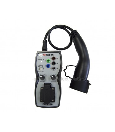 Comprobador de puntos de recarga: Simulador de vehículo eléctrico. Megger EVCA210