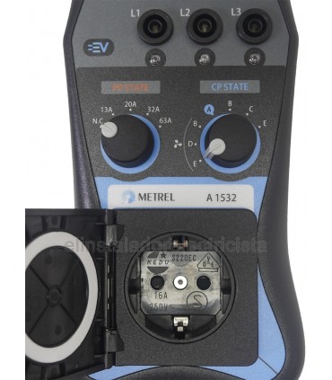 Comprobador EVSE de Vehículo Electrico A1532 de Metrel